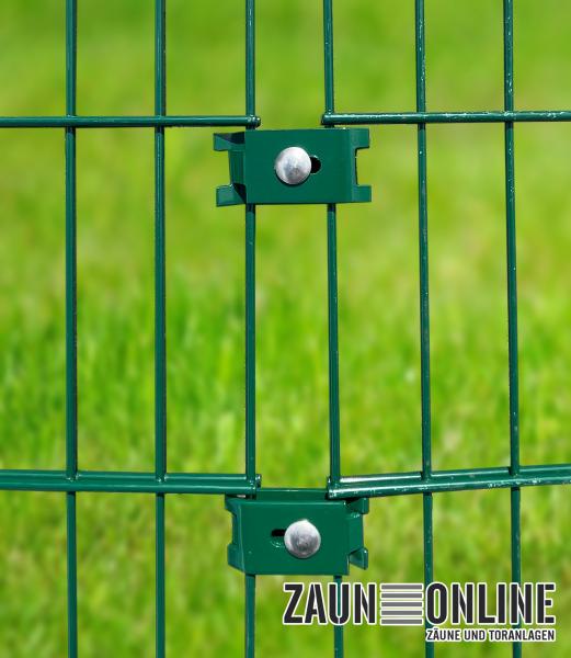 Eckverbinder groß für Doppelstabmattenzaun
